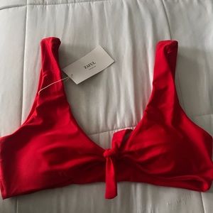 zaful red bikini top